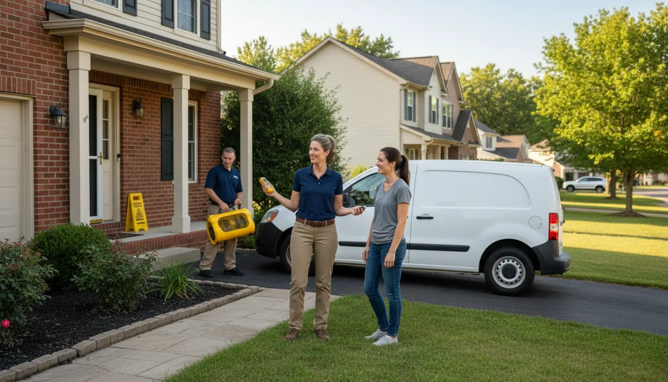 Residential water damage restoration in Pocono Lake, PA